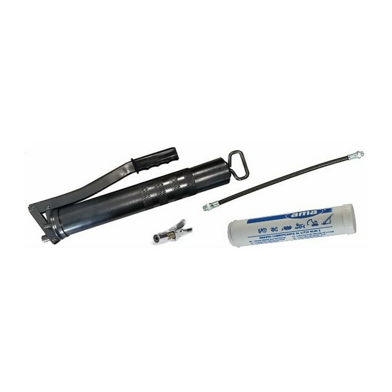 KIT POMPA INGRASSAGGIO A LEVA MADE IN ITALY CON TESTINA G COUPLER