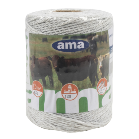 BOBINA FILO ELETTRIFICATO BIANCO 24X0,4 , LUNGHEZZA 200 MT
