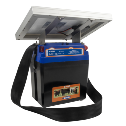 ELETTRIFICATORE A BATTERIA CON ALIMENTAZIONE A PANNELLO SOLARE 12V 12AH  PANNELLO 10W