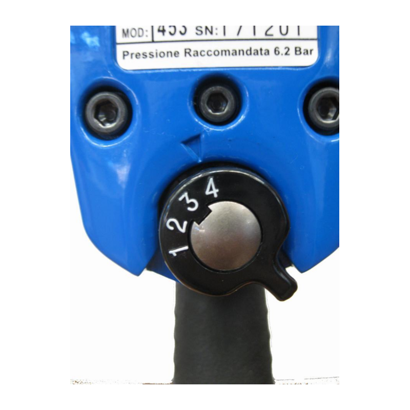 AVVIATORE IMPULSI 1/2",Avvitatore impulsi 1/2".Scarico aria laterale.Regolatore di potenza a 4 velocità Nm516"