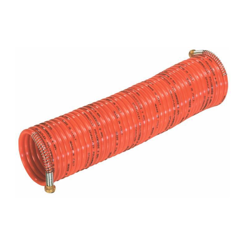 TUBO SPIRALE NYLON 8X6 RACCORDATO 20MT