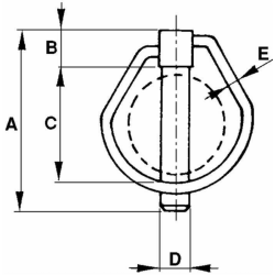 SPINA SCATTO OVALE Ø8X56MM