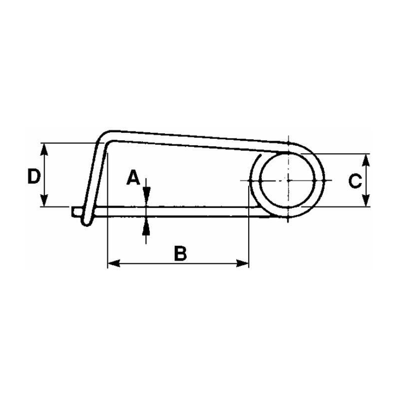 MOLLA FERMAGANCI Ø5X90MM