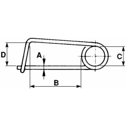 MOLLA FERMAGANCI Ø3X60MM