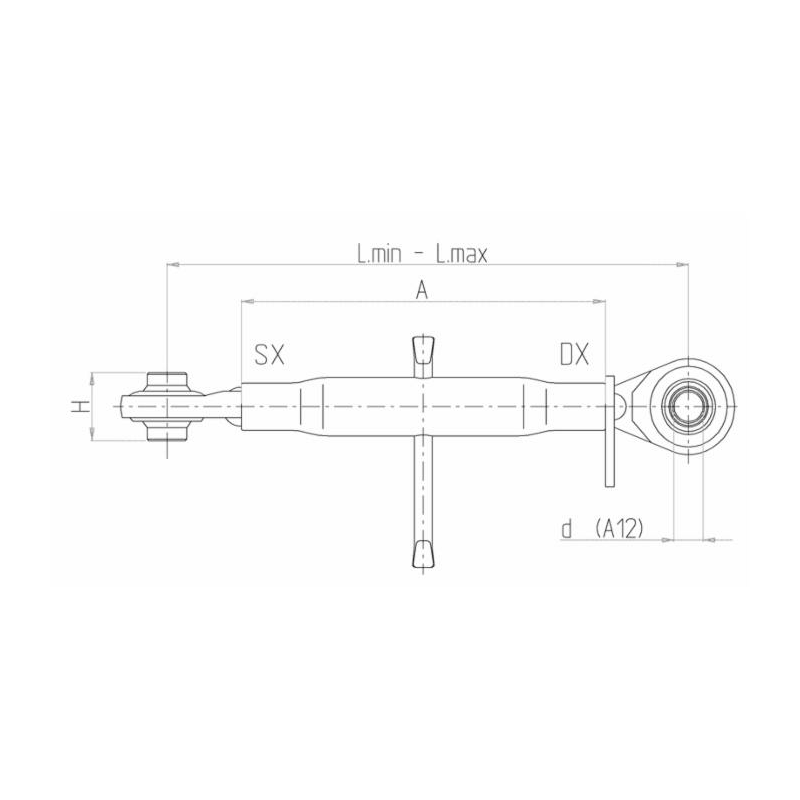 3PUNTO BASIC CAT. 1 22X2.5 400-560 MM