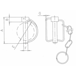 SPINA SCATTO Ø14X67MM CON CATENA