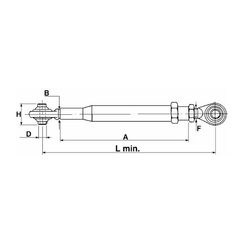 STABILIZZATORE RIGIDO PER TRATTORI INT.570