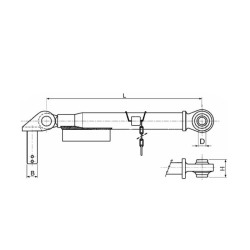 STABILIZZATORE LATERALE 90° ADATTABILE A 5123273
