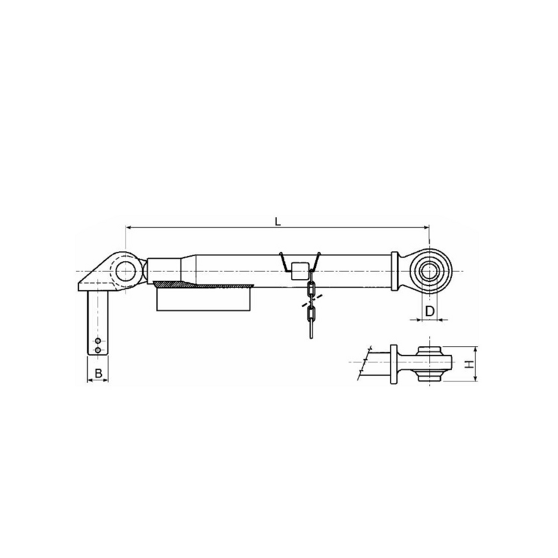 STABILIZZATORE LATERALE 90° ADATTABILE A 5109518