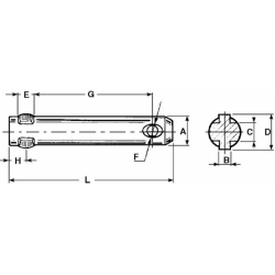 PERNO PER FRESA Ø22X130MM