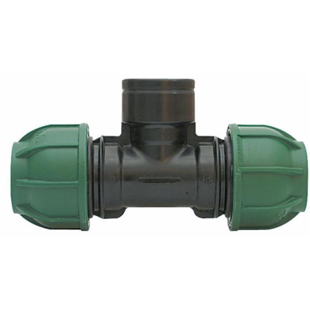 GIUNTO TEE 90°DERIVATO FILETTO FEMMINA PN10 25X3/4