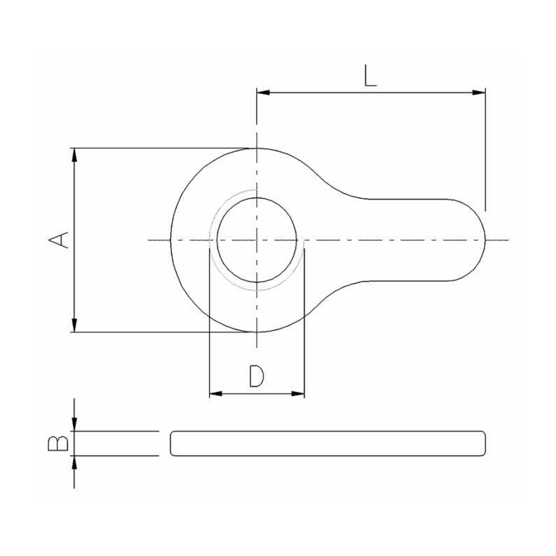 CONTRODADO ALETTA FILETTO M30X3,5
