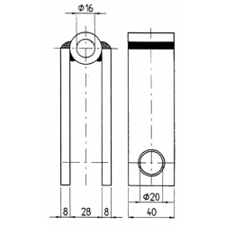 FORCELLA PER BRACCI SOLL.ISEKI
