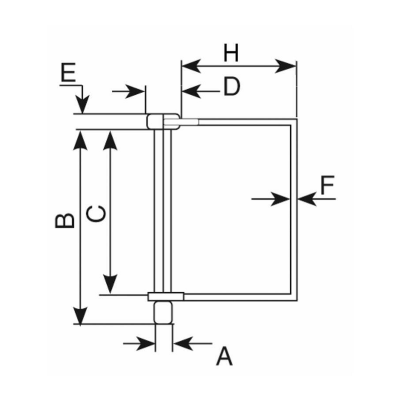 SPINOTTO QUADRO Ø8X70MM