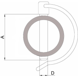 SPINA PER TUBAZIONI Ø10X60 mm