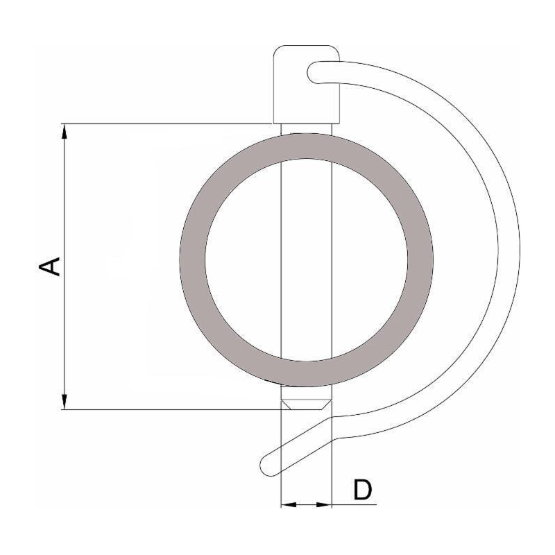 SPINA PER TUBAZIONI Ø10X60 mm