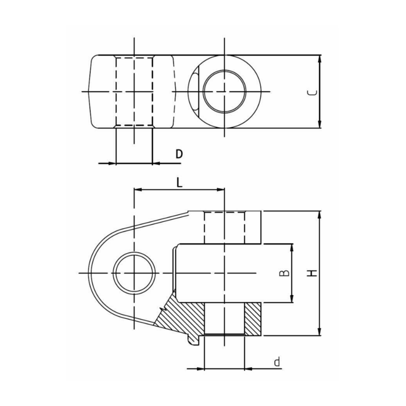 FORCELLA 3° CAT.Ø32-Ø32 ZB