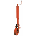 SERVOTIMONE CON RIBALTAMENTO MANUALE E BLOCCAGGIO RUOTA A SPINA 280X80MM