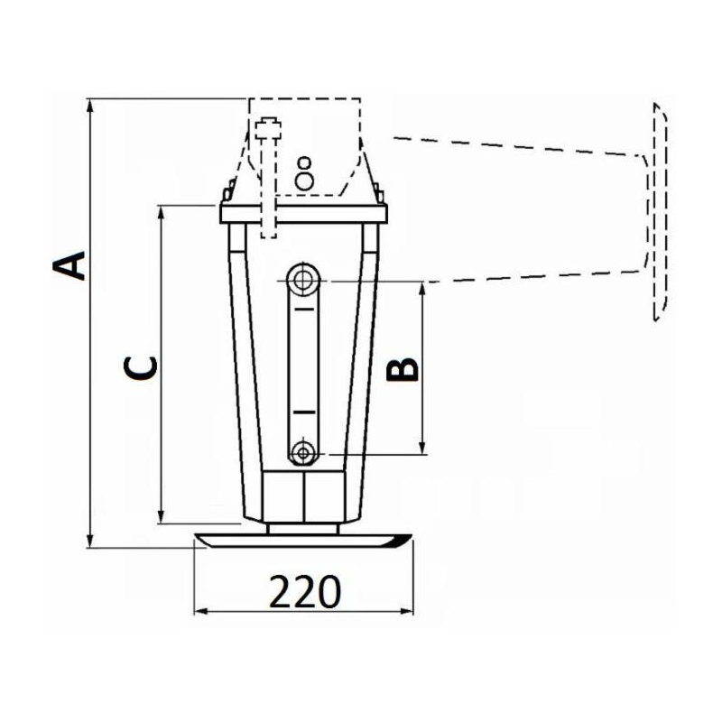 SERVOTIMONE TIPO CRIC Ø70X170