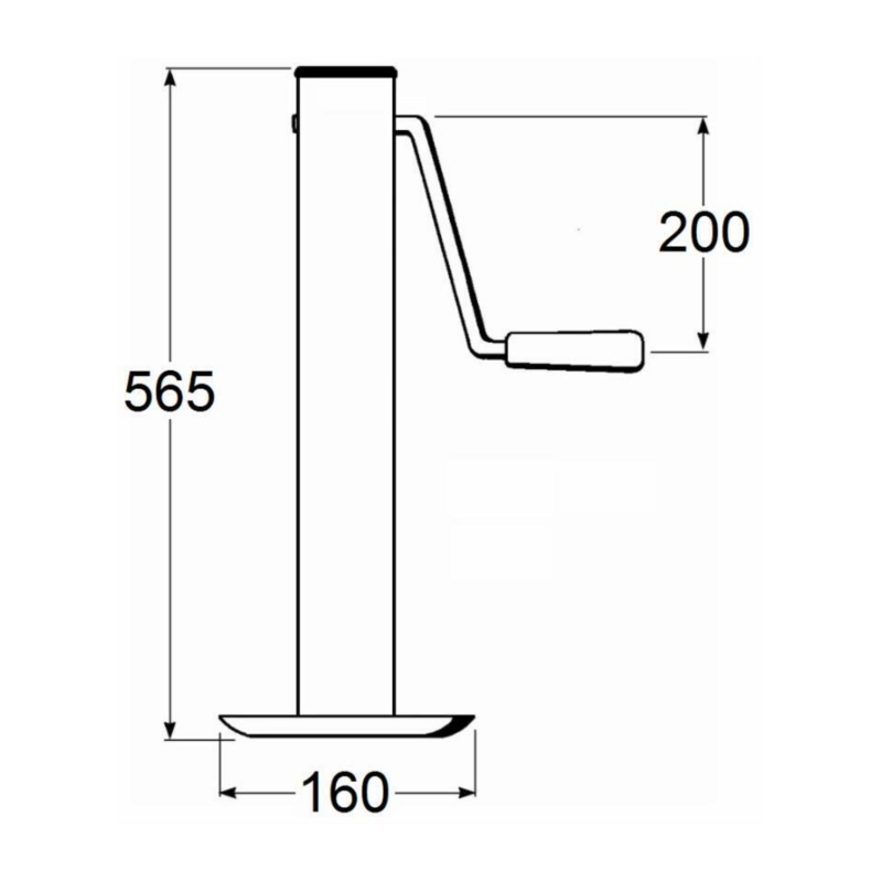 SERVOTIMONE CON MANOVELLA LATERALE 57X565