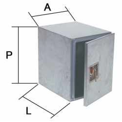 CASSETTA PORTA ATTREZZI IN LAMIERA 350X450X450MM