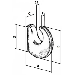 GANCIO DI TRAINO LEGGERO 71x78