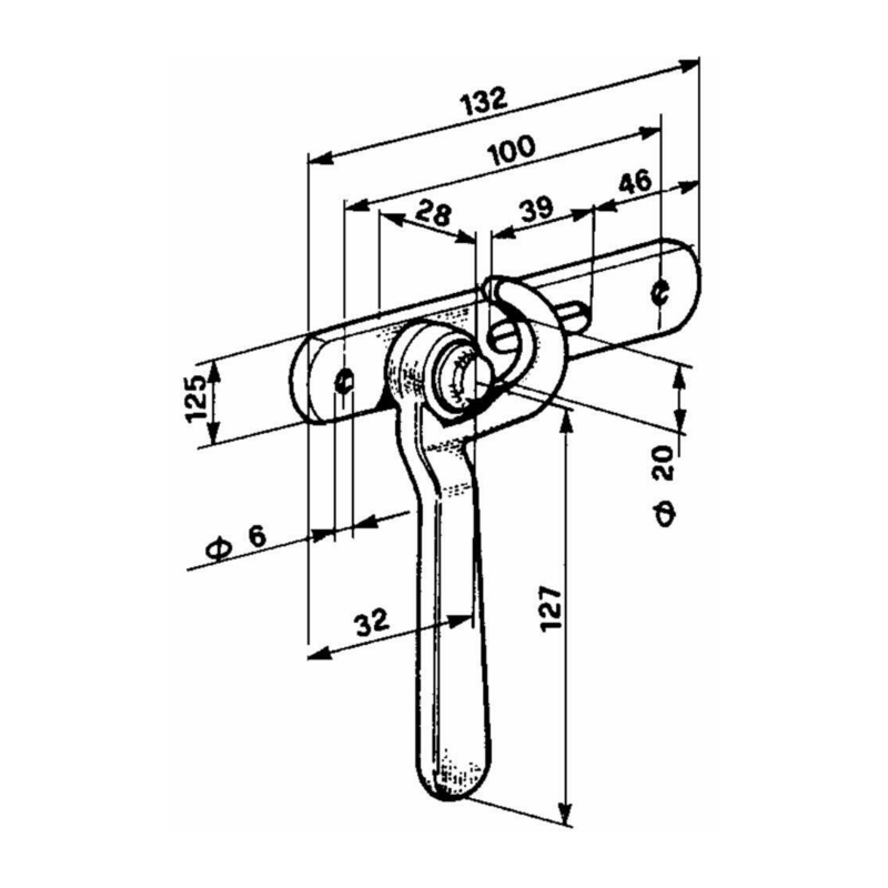 TENDICATENA ESTERNA DESTRO LUNGHEZZA 127MM