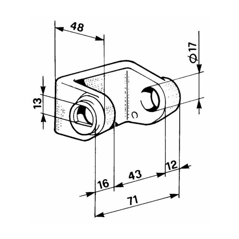 CAVALLOTTO STOPPED SINISTRO Ø13MM.