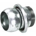 SFERA E ANELLO ZINCATO CON TRONCHETTO FILETTATO MASCHIO Ø 120MM