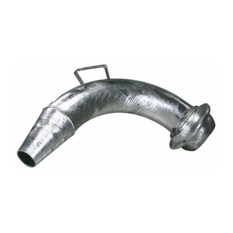 CURVA ZINCATA 90° CONO CONO E SFERA Ø  120MM.