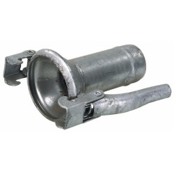 CONTROSFERA ZINCATA CON TRONCHETTO PORTAGOMMA Ø 120MM