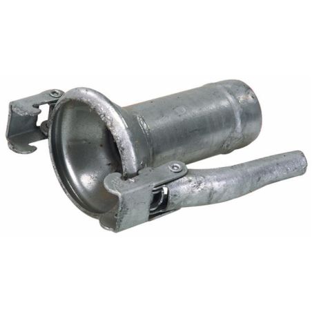 CONTROSFERA ZINCATA CON TRONCHETTO PORTAGOMMA Ø 80MM