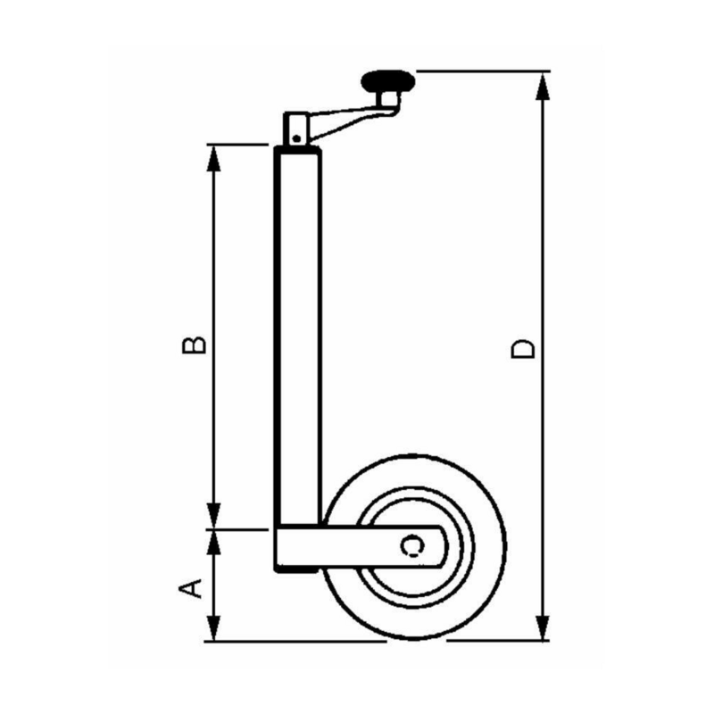 SERVOTIMONE LEGGERO A RUOTA 255X80