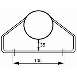 SERVOTIMONE LEGGERO A RUOTA RIBALTABILE 200X60