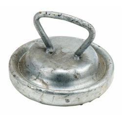 TAPPO CONTROSFERA ZINCATO "BAUER" Ø 108MM