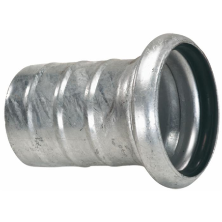 CONTROSFERA ZINCATA CON TRONCHETTO PORTAGOMMA "BAUER" Ø50X50