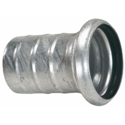 CONTROSFERA ZINCATA CON TRONCHETTO PORTAGOMMA "BAUER" Ø108X100