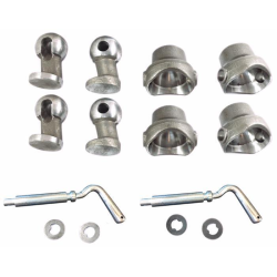 KIT CHIOCCIOLE PIU' SFERE PER RIMORCHIO Ø 60 MM.
