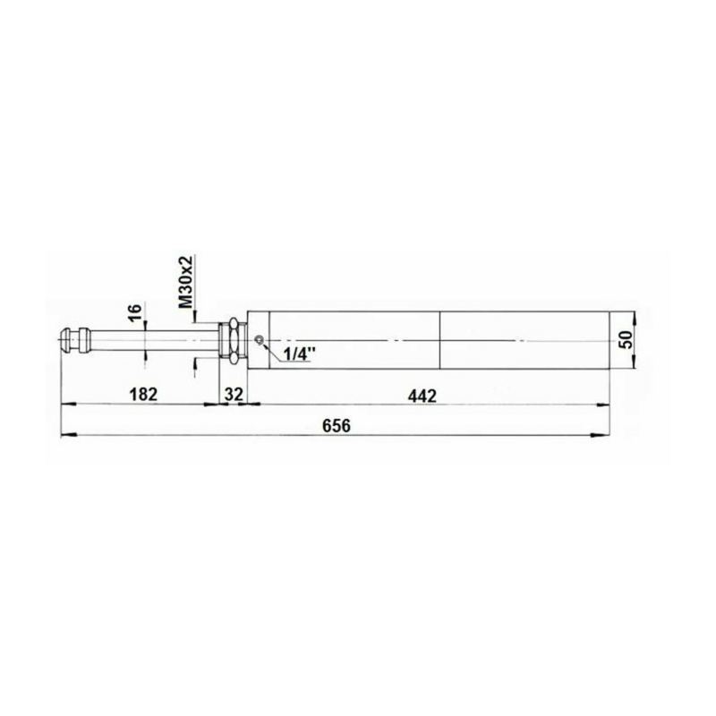 PISTONE SEMPLICE EFFETTO PER SARACINESCA 5"