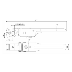 CHIUSURA UNIVERSALE TIPO M50 "DRITTO" Ø18MM.