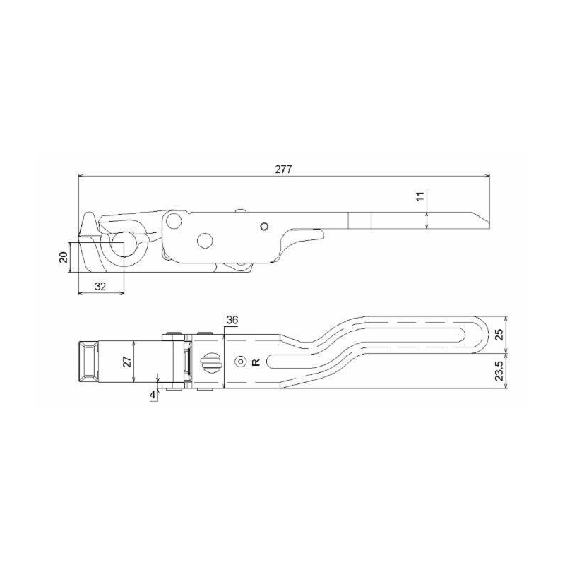 CHIUSURA UNIVERSALE TIPO M50 "DESTRA" Ø18MM.
