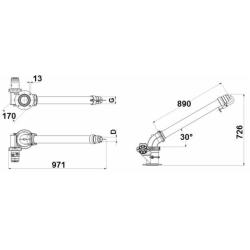 GETTO GIREVOLE IDRAULICO Ø 4"