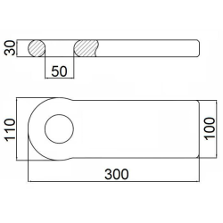 OCCHIONE TIPO INGLESE LEGGERO100x30