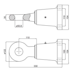 OCCHIONE FLANGIATO, NON OMOLOGATO 30T