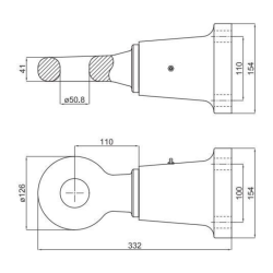 OCCHIONE FLANGIATO, NON OMOLOGATO 38T