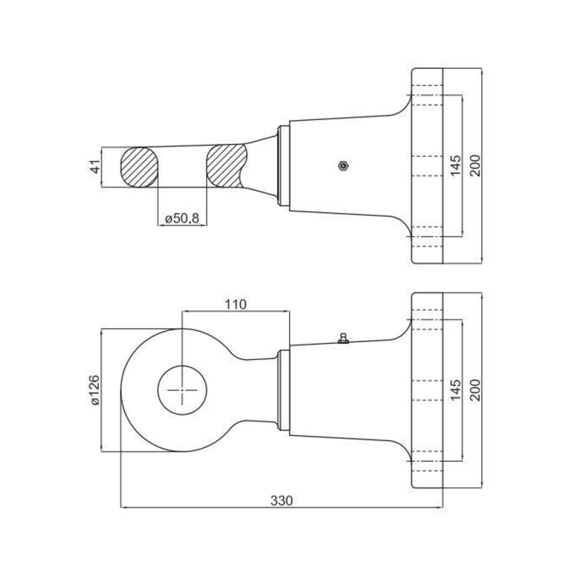 OCCHIONE FLANGIATO, NON OMOLOGATO 38T