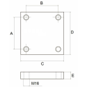 PIASTRA A SALDARE 130X130, M16