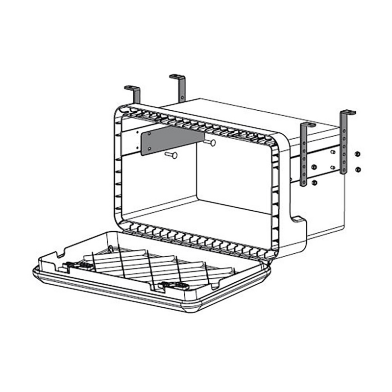 KIT STAFFE PER MONTAGGIO VERTICALE CASSETTE PORTA ATTREZZI