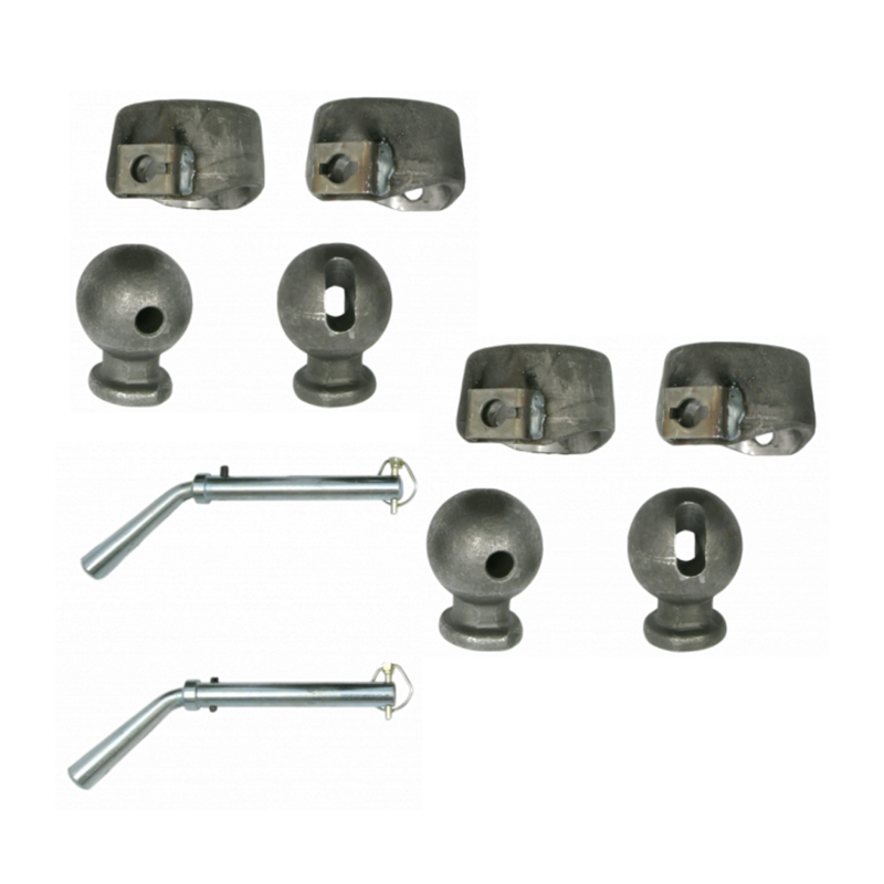 KIT CHIOCCIOLE PIU' SFERE PER RIMORCHIO Ø 78 MM.