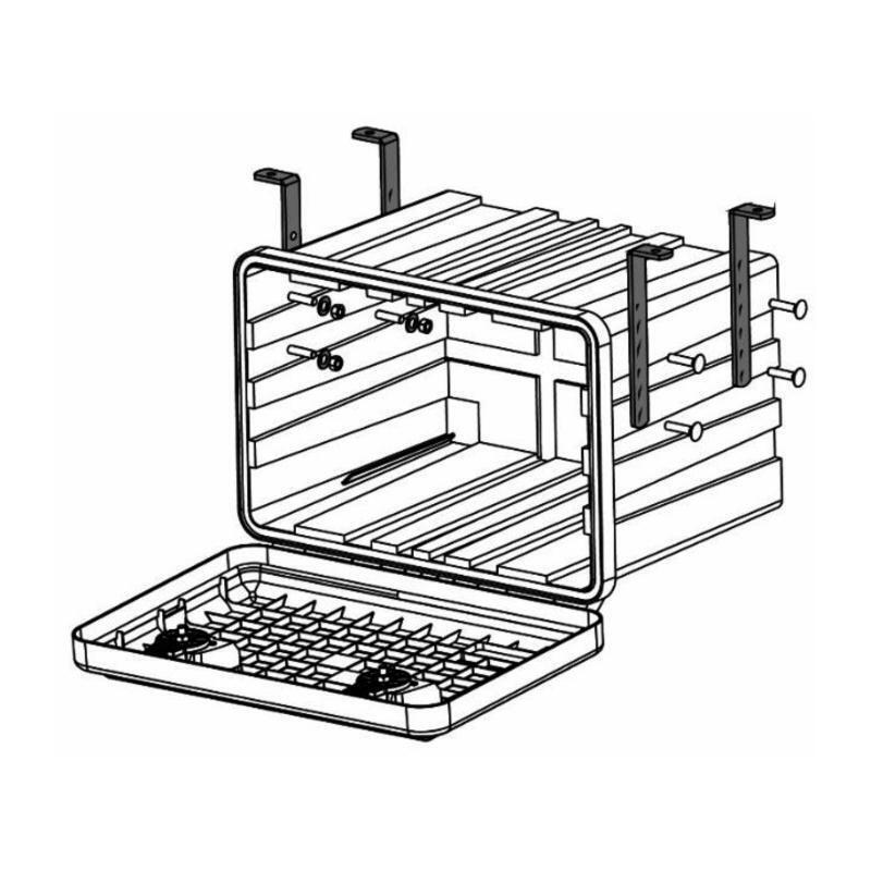 STAFFE PER MONTAGGIO VERTICALE CASSETTE PORTA ATTREZZI